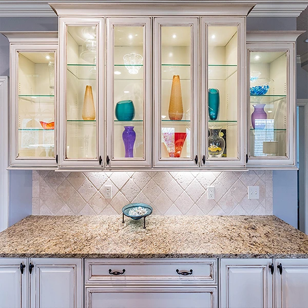 white display cabinet